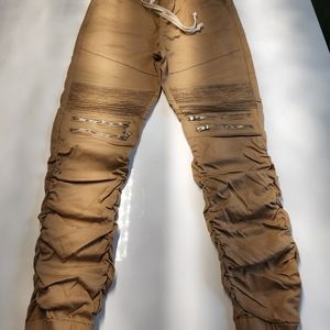 Wheat khaki joggers